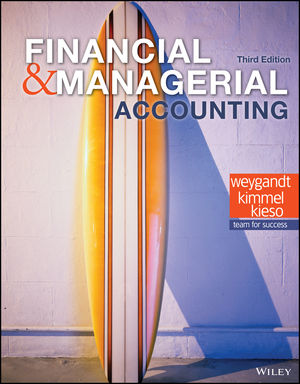 a53e6 1119391601 Test Bank and Solution Manual for Financial and Managerial Accounting, 3rd Edition 2018, by Jerry J. Weygandt, Paul D. Kimmel, Donald E. Kieso , Test Bank , Solution Manual 1