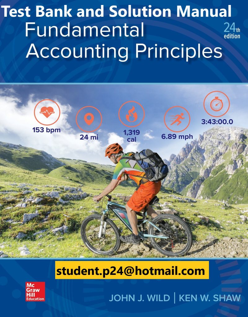 Fundamental Accounting Principles 24th Wild Test Bank