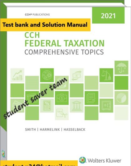 CCH Federal Taxation Comprehensive Topics 2021